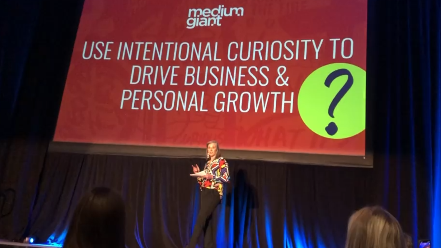 Jen Singer speaking on intentional curiosity