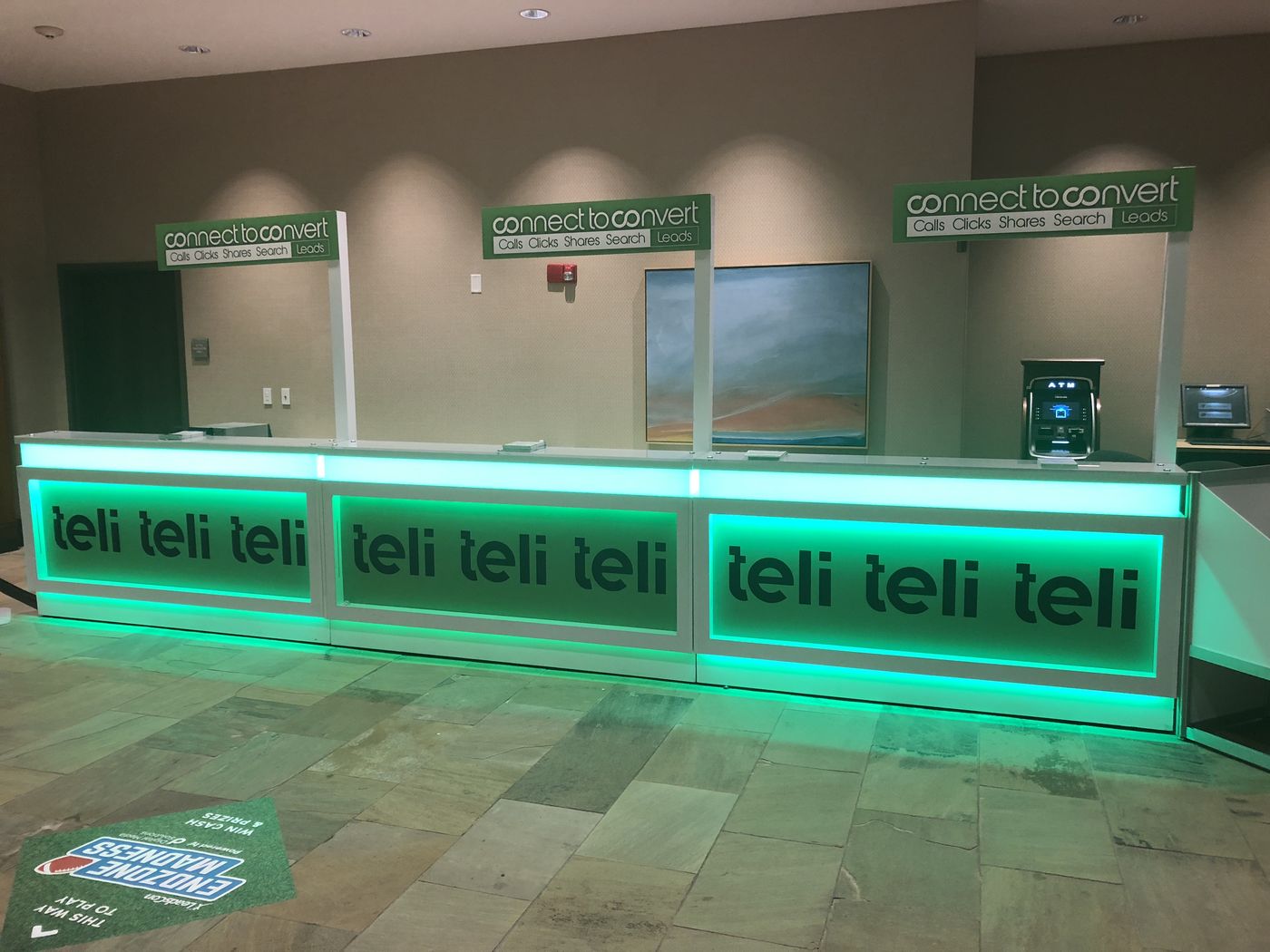 teli brand sponsorship - reception takeover